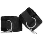 Black and white Velcro wrist or ankle straps