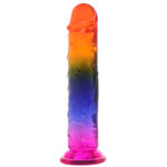 Crystal-Jellies-7.5-Inch-Classic-Dildo-in-Rainbow