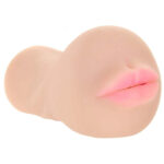 Ivory-colored anatomical stroker.