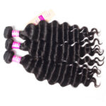 Lace Frontal Closure With Bundles Loose Deep Wave Brazilian Hair Weave 3 Bundles With Frontal Can Be Dyed And Bleached - Image 4