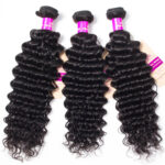 Brazilian Deep Wave 3 Bundles Human Hair with 5×5 HD Lace Closure - Image 2