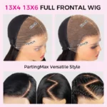 Loose Deep 13×4 13×6 Lace Frontal Wig Glueless Human Hair Pre Plucked & Bleached 250% Density - Image 6