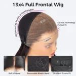 Balayage Highlight Straight Hair 6×5 Glueless 13×4 HD Lace Full Frontal Wig 100% Human Hair - Image 10