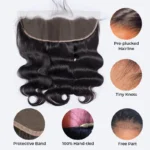 Skinmelt Real HD Lace 13×4 Frontal Closure 1 PCS Straight/Body Wave Human Hair - Image 6