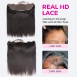 Skinmelt Real HD Lace 13×4 Frontal Closure 1 PCS Straight/Body Wave Human Hair - Image 2