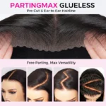 Water Wave Pull Go Drawstring Glueless 6×5 13×6 PartingMax HD Lace Frontal Human Hair Wig - Image 7