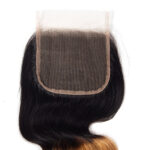 Brazilian T1b/27 Ombre Blonde Color Body Wave Hair 3 Bundles With 4×4 Lace Closure - Image 5