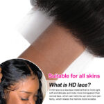 HD Lace Closure With Bundles Brazilian Loose Deep 3 Bundles With 5×5 Closure 100% Human Hair - Image 6
