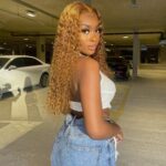 #27 Honey Blonde Water Wave Wig 6×5 13×4 HD Lace Frontal Wig 180% Density - Image 5