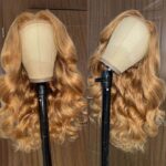 Honey Blonde #27 Colored 6×5 13×4 HD Lace Full Frontal Wig Body Wave Human Hair Wigs - Image 6