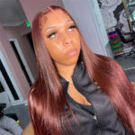 Reddish Brown Straight Hair 6×5 13×4 HD Lace Full Frontal Wig Copper Color Glueless Wig - Image 10