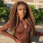 Highlight Curly Honey Blonde Color 6×5 13×4 Lace Front Wig Mix Color 4/27 Human Hair Wigs - Image 7