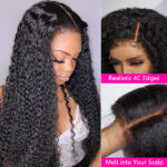 4C Edges Hairline | Curly Hair 6×5 13×4 HD Lace Frontal Glueless Human Hair Wig Realistic Kinky Hairline - Image 5
