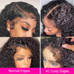 4C Edges Hairline | Deep Wave 6×5 13×4 HD Lace Glueless Human Hair Wig Realistic Hairline - Image 8
