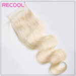 Brazilian 3 Bundles Body Wave 613 Blonde Human Hair Weaves With 5×5 Lace Closure - Image 8