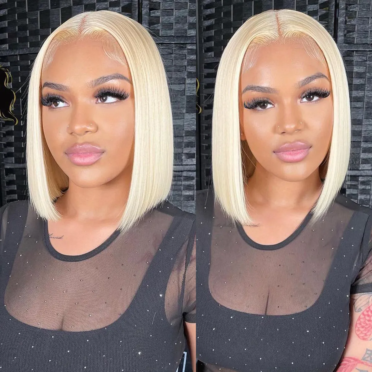 613 Blonde Bob Wig Straight 13×4 13×6 HD Lace Wig 180% Density 613 Blonde Bob Wig Straight 13×4 13×6 HD Lace Wig 180% Density - Image 1