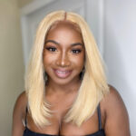 613 Blonde Body Wave Shoulder Length Straight 13×4 Lace Front Wig Special Sale - Image 9