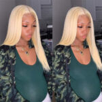 613 Blonde Body Wave Shoulder Length Straight 13×4 Lace Front Wig Special Sale - Image 8