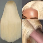 613 Blonde HD Lace Front Wigs Brazilian Straight Human Hair Wigs 180% Density - Image 10