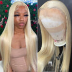 613 Blonde HD Lace Front Wigs Brazilian Straight Human Hair Wigs 180% Density - Image 6