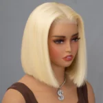 613 Blonde Bob Wig Straight 13×4 13×6 HD Lace Wig 180% Density - Image 3