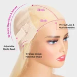 Glueless Blonde 6×5 Lace Closure Wig Pre-Cut Lace & Bleached Knots Put On and Go - Image 8