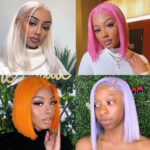 613 Blonde Straight Human Hair Lace Front Short Bob Wigs - Image 11