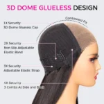 Wear Go Short Loose Wave 6×5 Lace Wig Barrel Curls Glueless Wig Pre Cut Lace 180% Density - Image 12