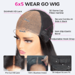 4C Edges Hairline | Deep Wave 6×5 13×4 HD Lace Glueless Human Hair Wig Realistic Hairline - Image 6