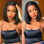 Short Bob Wigs Brazilian Straight 6×5 13×4 HD Lace Frontal Human Hair Wigs 180% Density - Image 6