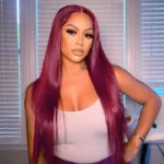 99J Burgundy Color Straight/Body Wave 6×5 HD Lace Wear Go Glueless Human Hair Wig