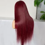 99J Burgundy Color Straight/Body Wave 6×5 HD Lace Wear Go Glueless Human Hair Wig - Image 7