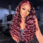 99J Burgundy Loose Deep 6×5 13×4 HD Lace Front Wig High 180% Density - Image 3
