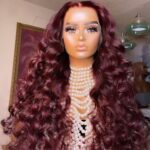 99J Burgundy Loose Deep 6×5 13×4 HD Lace Front Wig High 180% Density - Image 4