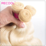 613 Blonde 4 Bundles Body Wave Blonde Weave Human Hair Weave - Image 6