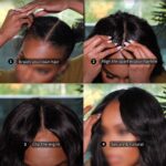No Glue No Leave Out Kinky straight V Part Human Hair Wigs - Image 5
