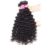 Brazilian Deep Wave 3 Bundles With 5×5 Lace Closure 100% Unprocessed Human Hair Hot Sale - Image 8