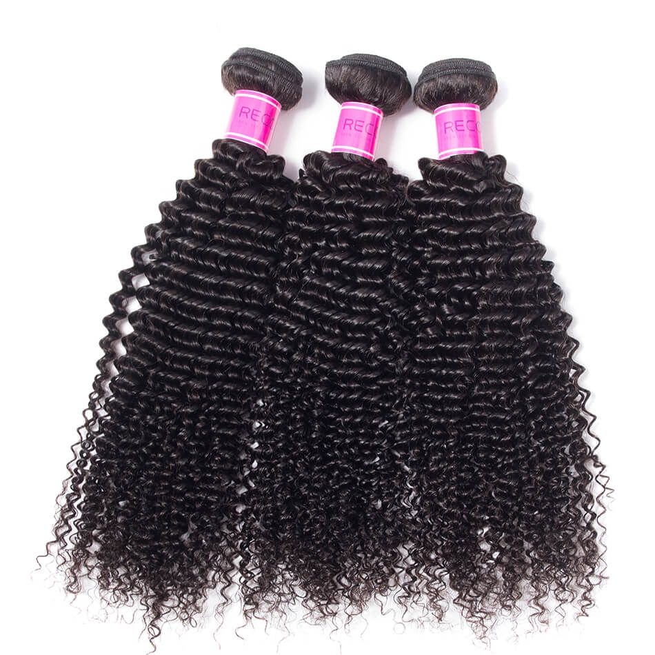 Kinky Curly Hair Weave 3 Bundles Recool Hair 10A Virgin Brazilian Hair Bundles For Sale Kinky Curly Hair Weave 3 Bundles Recool Hair 10A Virgin Brazilian Hair Bundles For Sale - Image 1