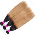 Peruvian Ombre Hair 1B/27 Ombre Blonde Straight Human Hair - Image 4