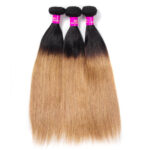 Brazilian Ombre Hair 1B/27 Ombre Blonde Straight Human Hair