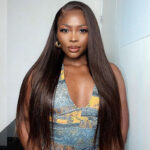 Brown Color Human Hair Lace Frontal Wig Straight Hair 6×5 Wear Go 13×4 HD Frontal Colored Wig - Image 8