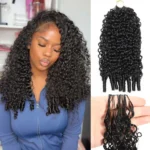 Crochet Human Hair Extension for Boho Braids Pre-Separated Burmese Curly/Kinky Curly/Beach Curly