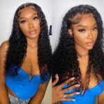 Pre-Bleached Knots 13×4 13×6 HD Lace Frontal Glueless Wigs Curly Wave Human Hair Wigs 180% - Image 13