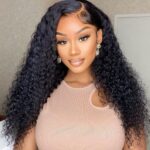 Pre-Bleached Knots 13×4 13×6 HD Lace Frontal Glueless Wigs Curly Wave Human Hair Wigs 180% - Image 12
