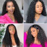 Curly U/V Part Human Hair Wig No Glue Pull & Go Drawstring Affordable Wigs For Women - Image 14