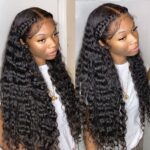 Pre-Bleached Knots 13×4 13×6 HD Lace Frontal Wigs Deep Wave Glueless Human Hair Wigs 180% - Image 12