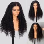 Deep Wave 6×5 13×4 HD Lace Human Hair Wigs Pre Plucked Curly Wig 200% Density - Image 5
