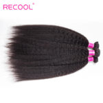 Recool Hair Brazilian Kinky Straight Hair 3 Bundles Deal Mink Hair Yaki Straight Human Hair Weave - Image 6