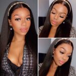 Kinky Straight Headband Wigs Human Hair Wigs Zero Skills Needed - Image 6