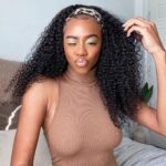 Kinky Curly Headband Hair Wig 180% Glueless Wig Put On & Go - Image 5